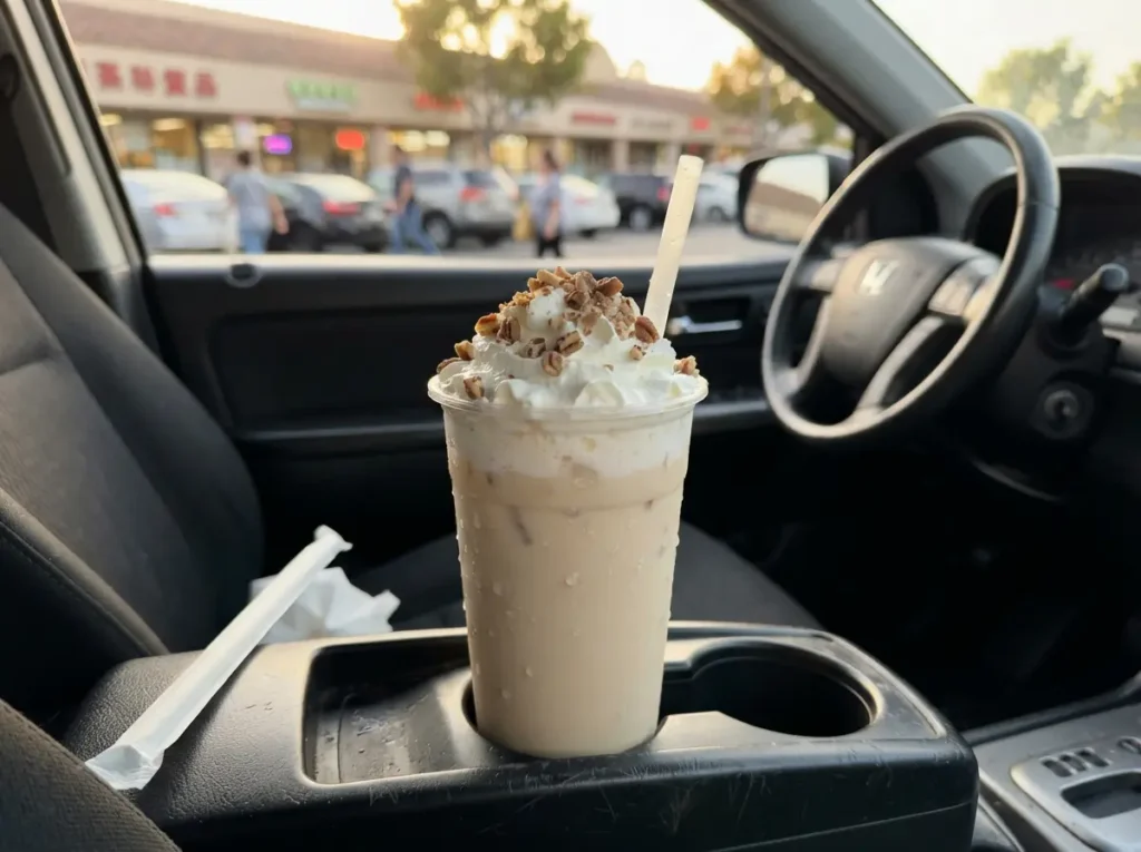 Snowy Jasmine milk tea from Molly Tea Doraville at the H Mart plaza