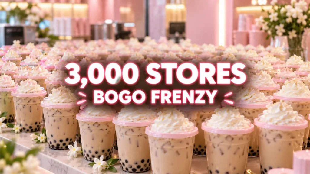 Molly Tea hits 3,000 stores as BOGO deal causes huge order queues in China