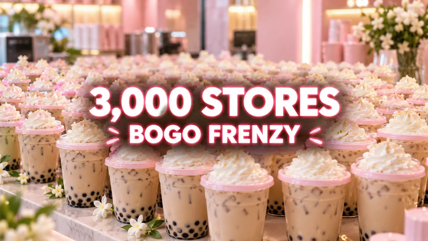Molly Tea hits 3,000 stores as BOGO deal causes huge order queues in China